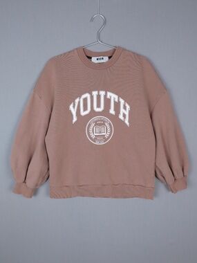 MSGM 'University of Youth' Collegiate Inspired Sweatshirt - Made in Italy - XS